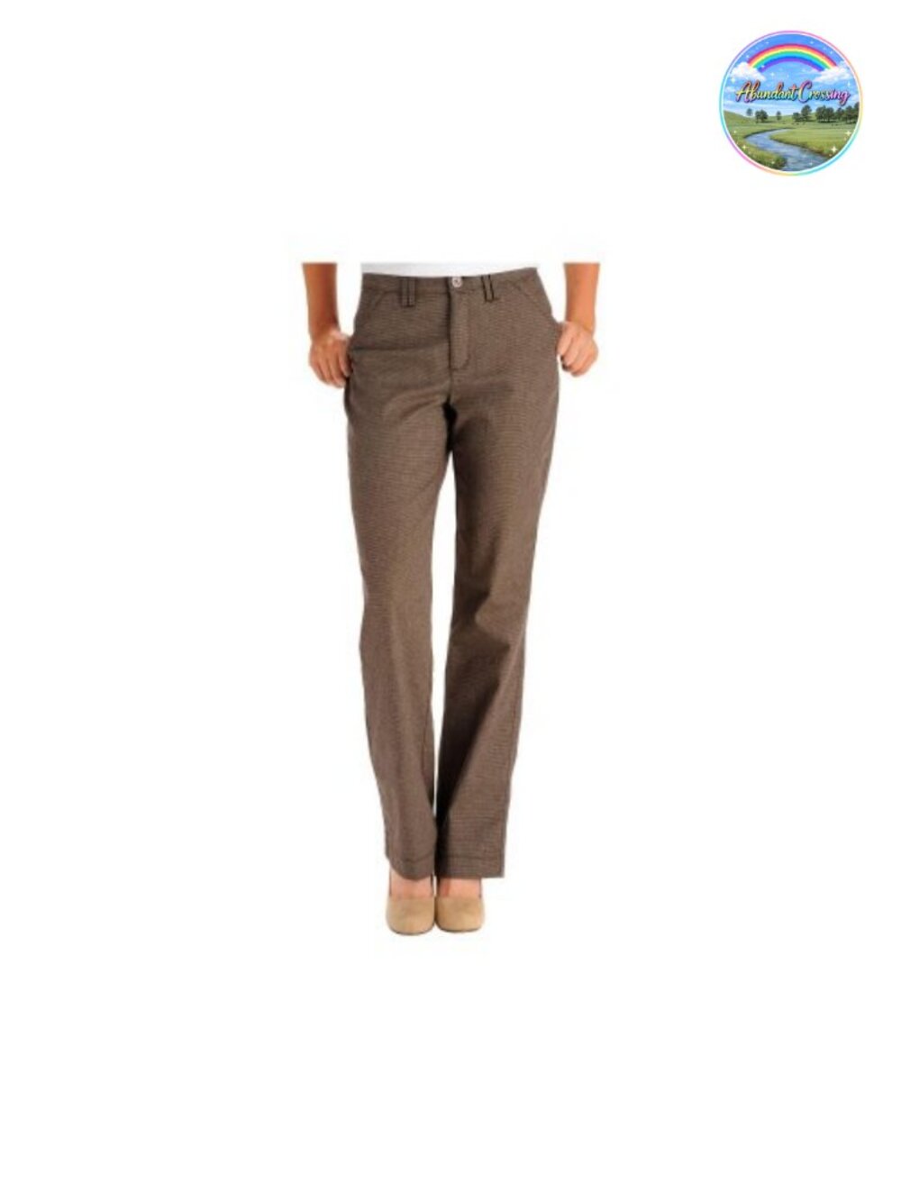 Comfort Waistband Straight Leg Pants Slacks Workwear